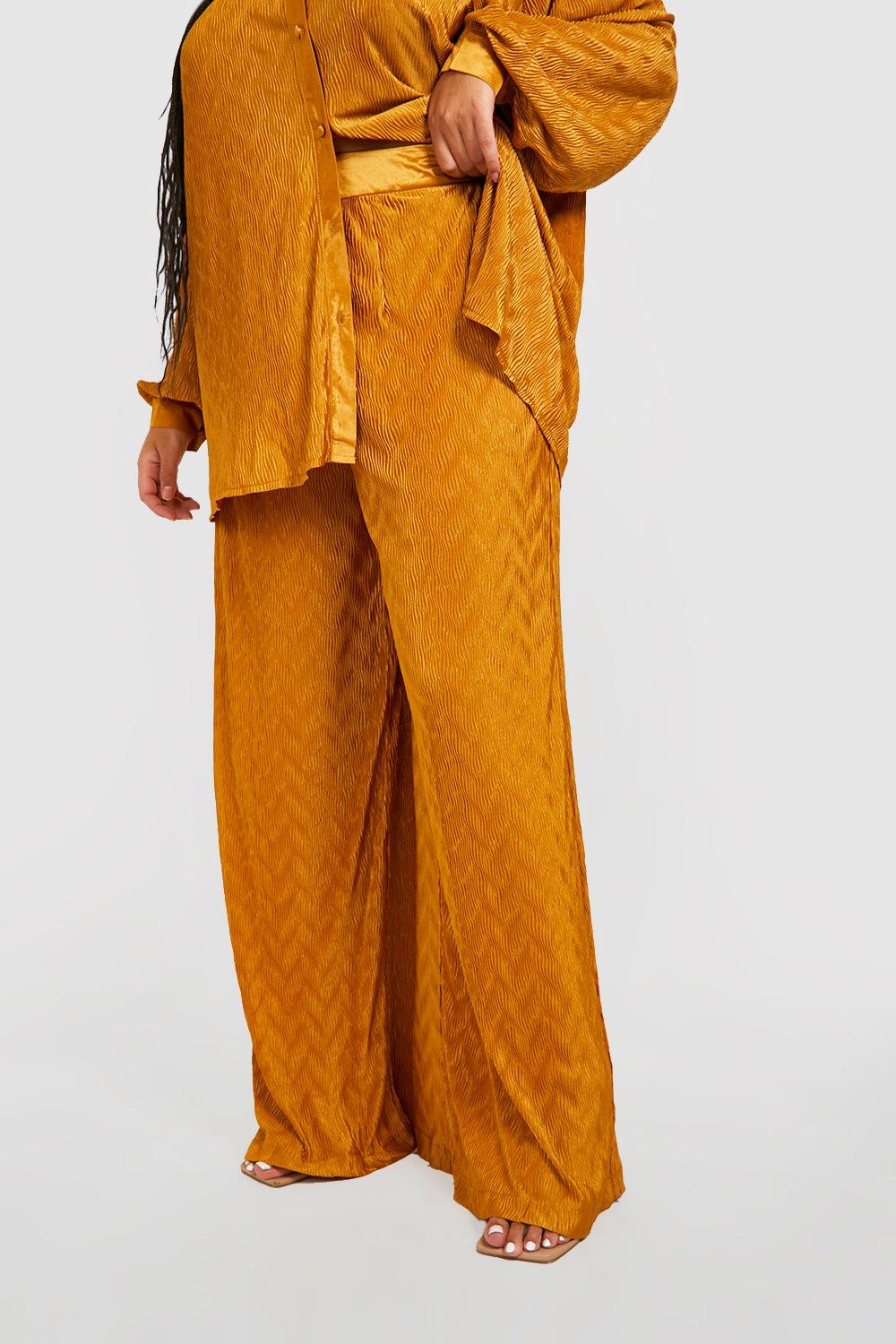 Boohoo clearance yellow trousers