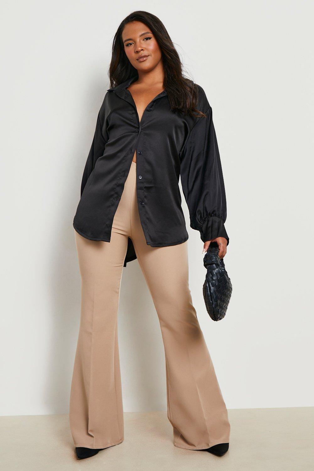 Plus Satin Oversized Shirt | boohoo USA Plus Satin Oversized Shirt | boohoo USA