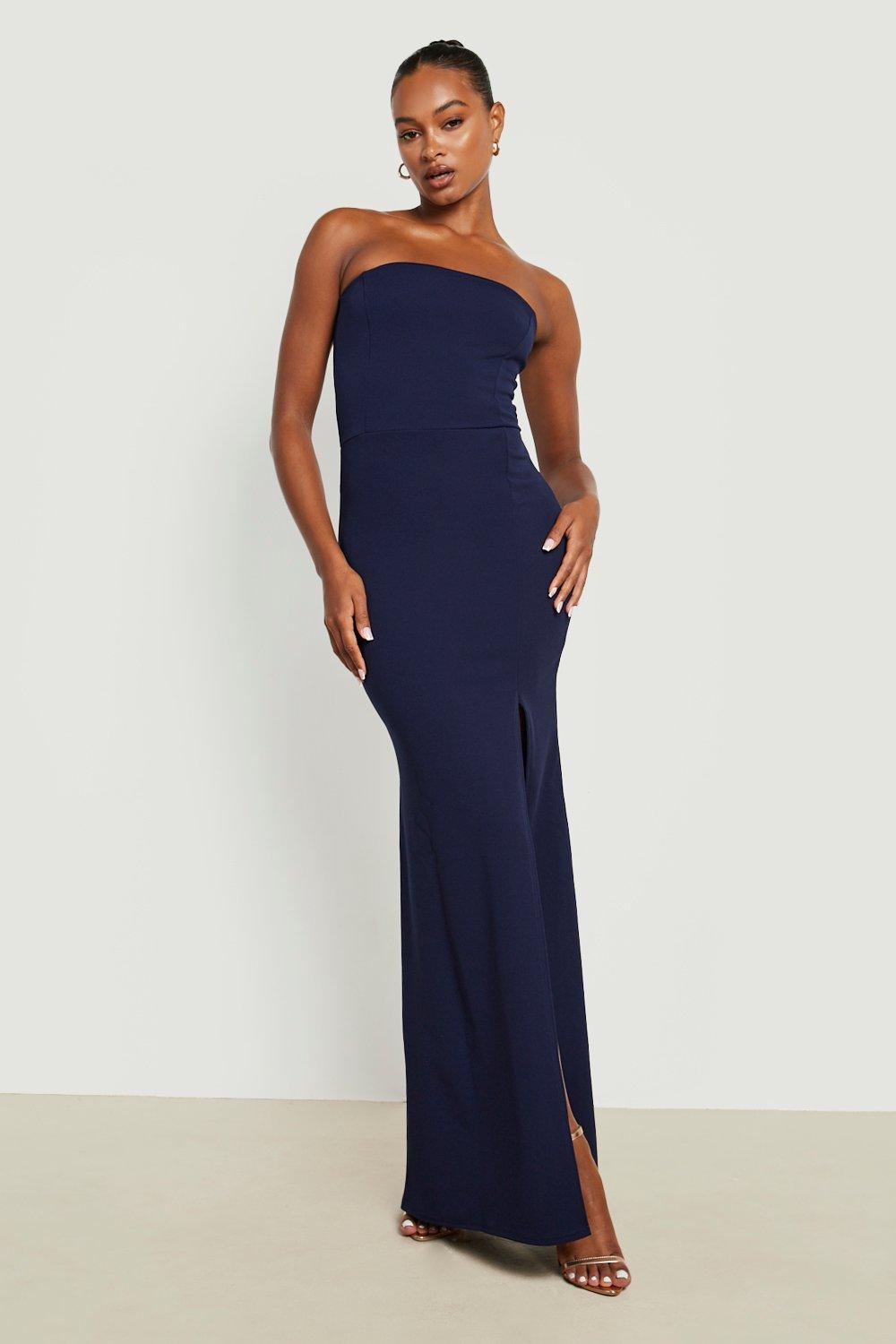 Navy store bandeau dress