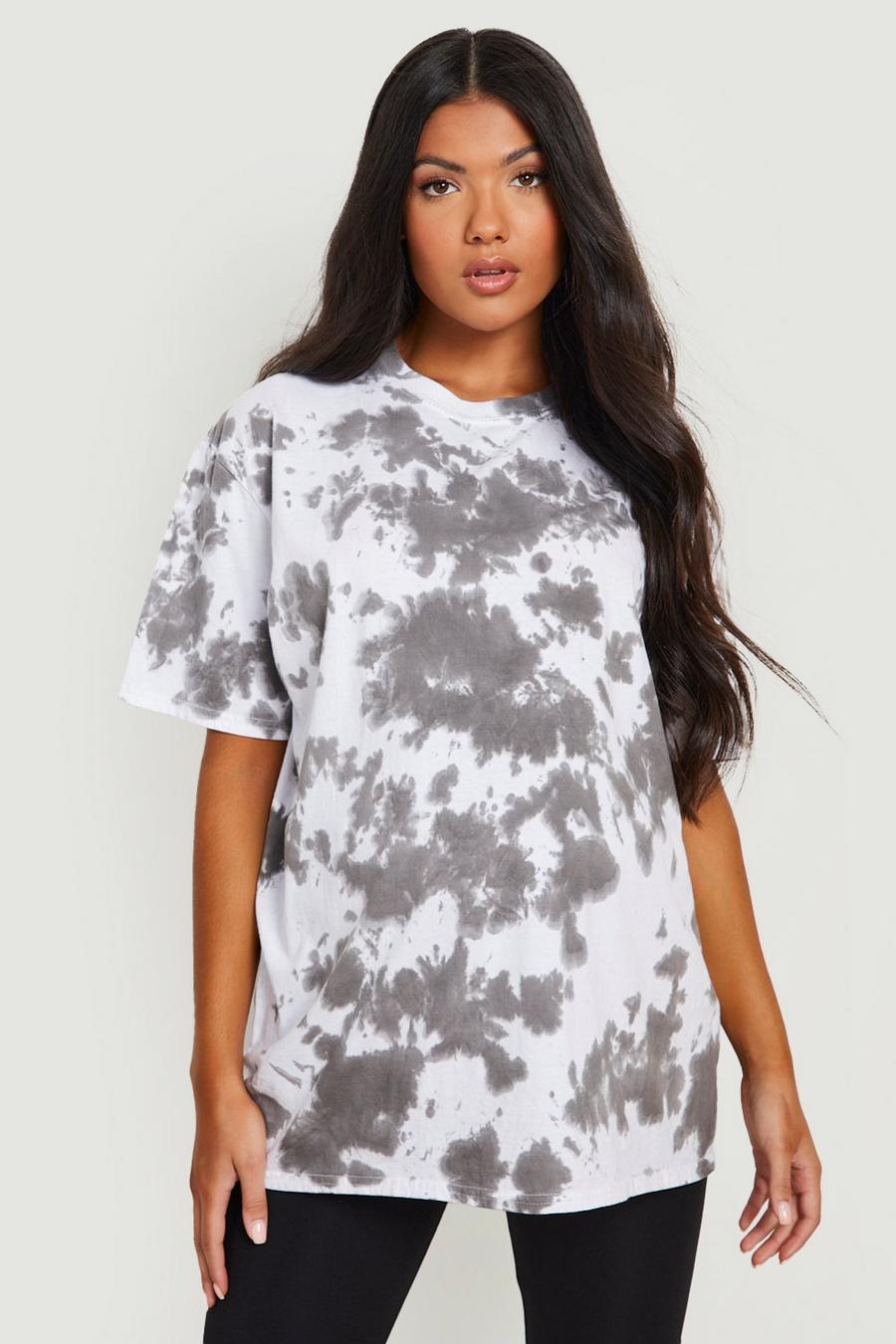 Charcoal Maternity Tie Dye T-shirt image number 1