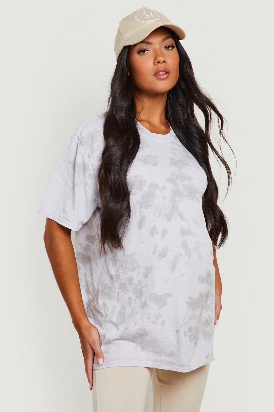 Maternité - T-shirt de grossesse tie dye, Stone beige