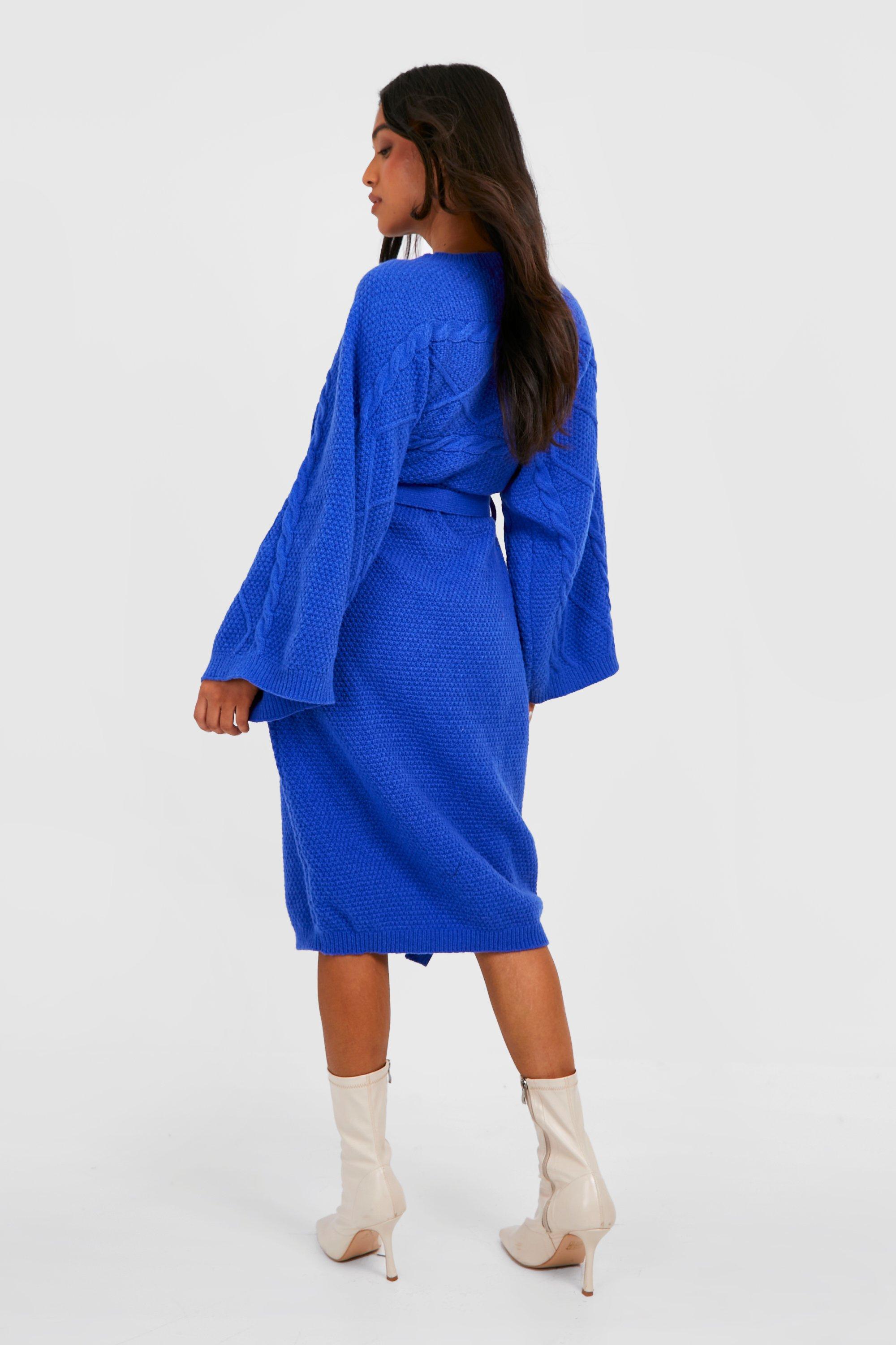 Cobalt blue shop sweater dress