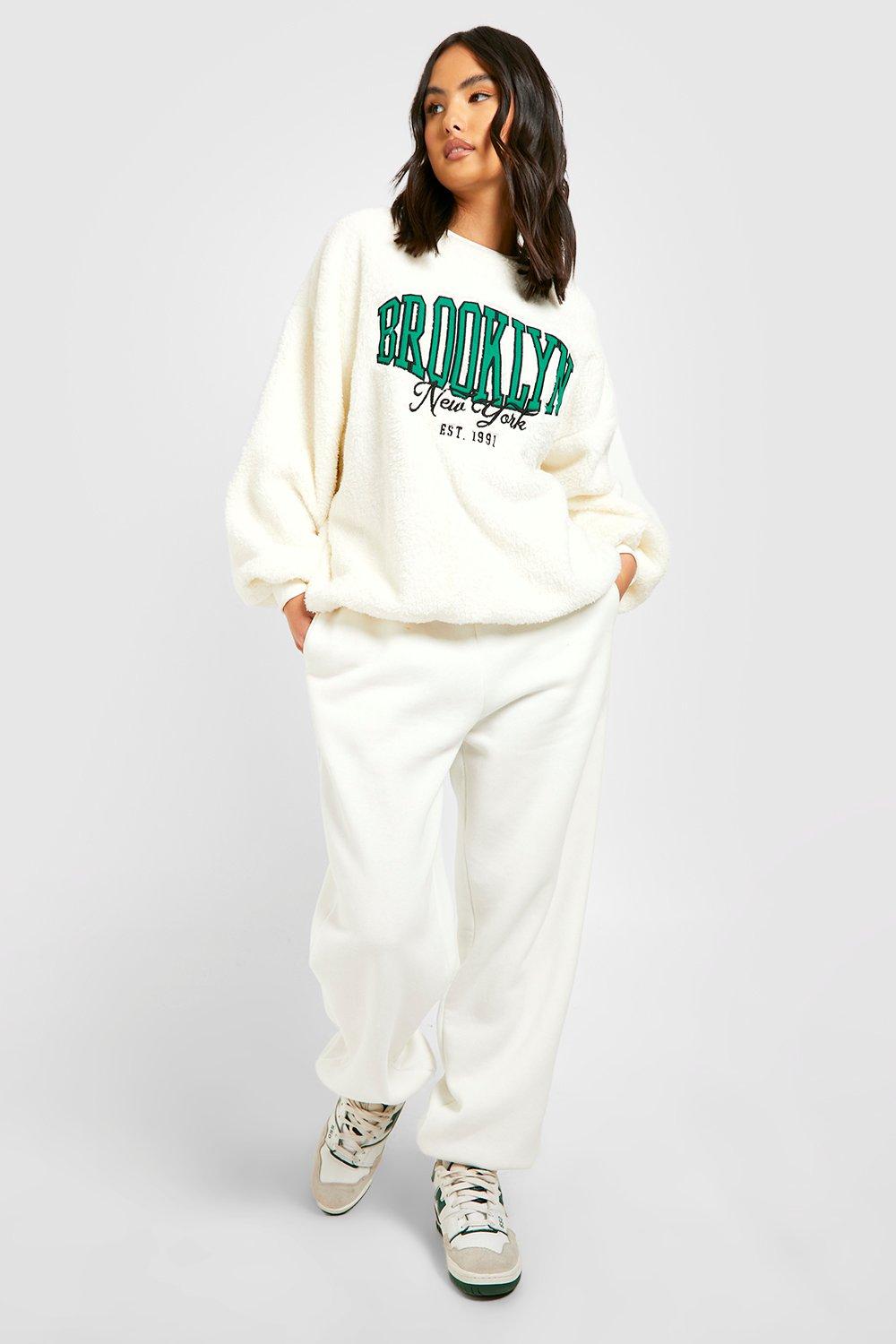 Brooklyn Embroidered Teddy Fleece Sweater