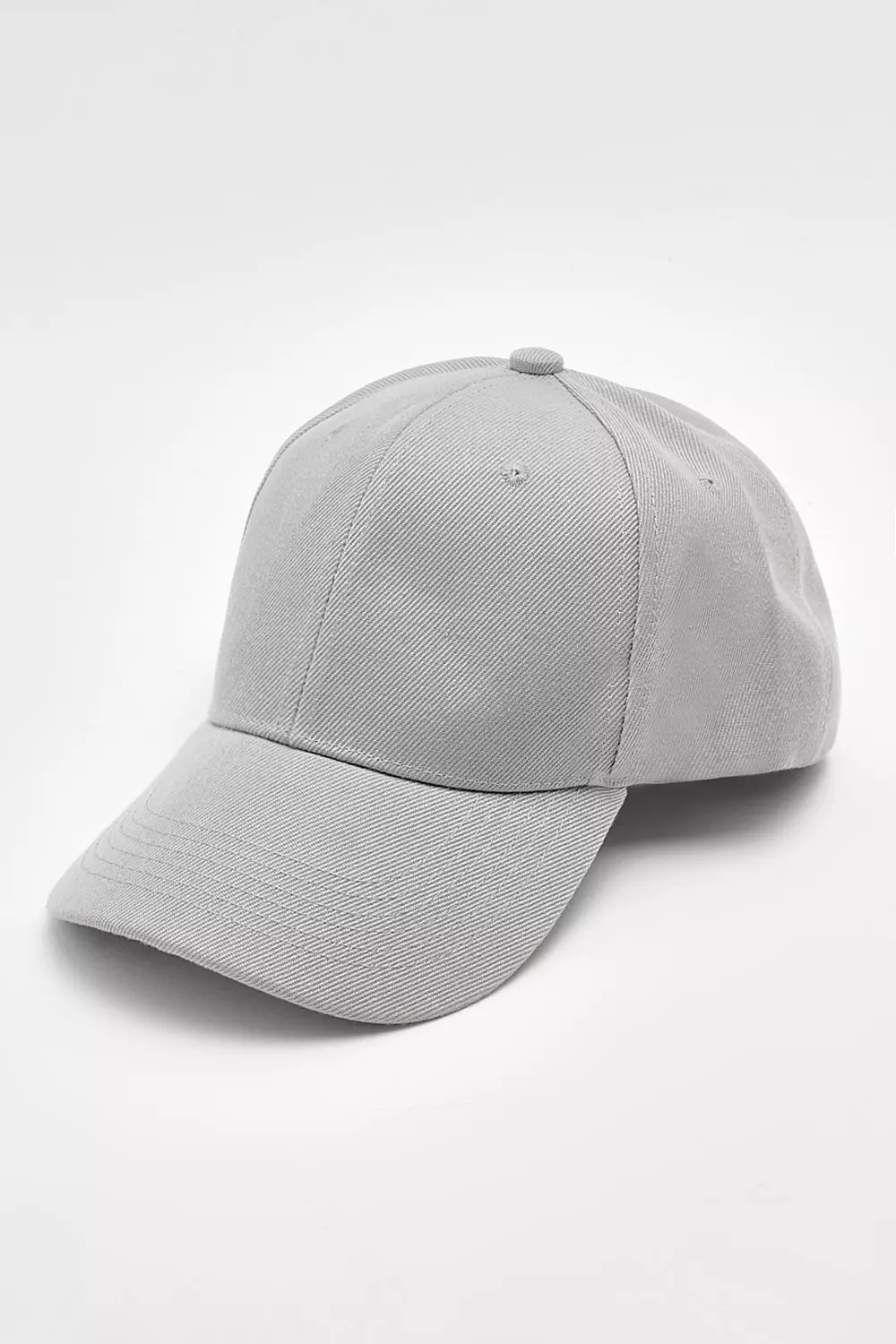 Plain Light Grey Baseball Cap alternative image