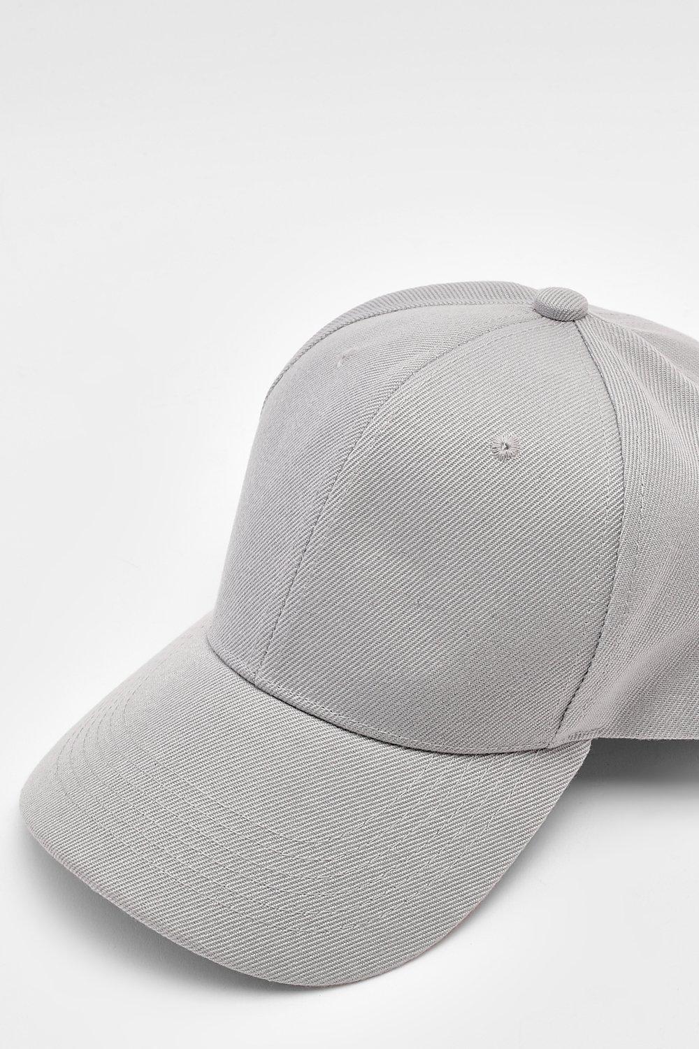 Plain Light Grey Baseball Cap