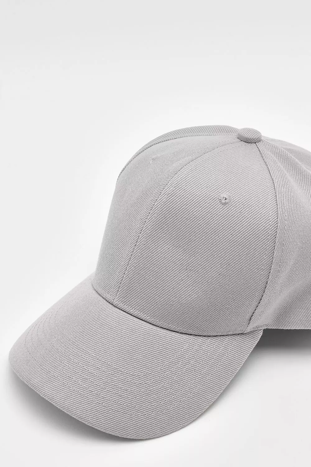 Plain Light Grey Baseball Cap alternative image