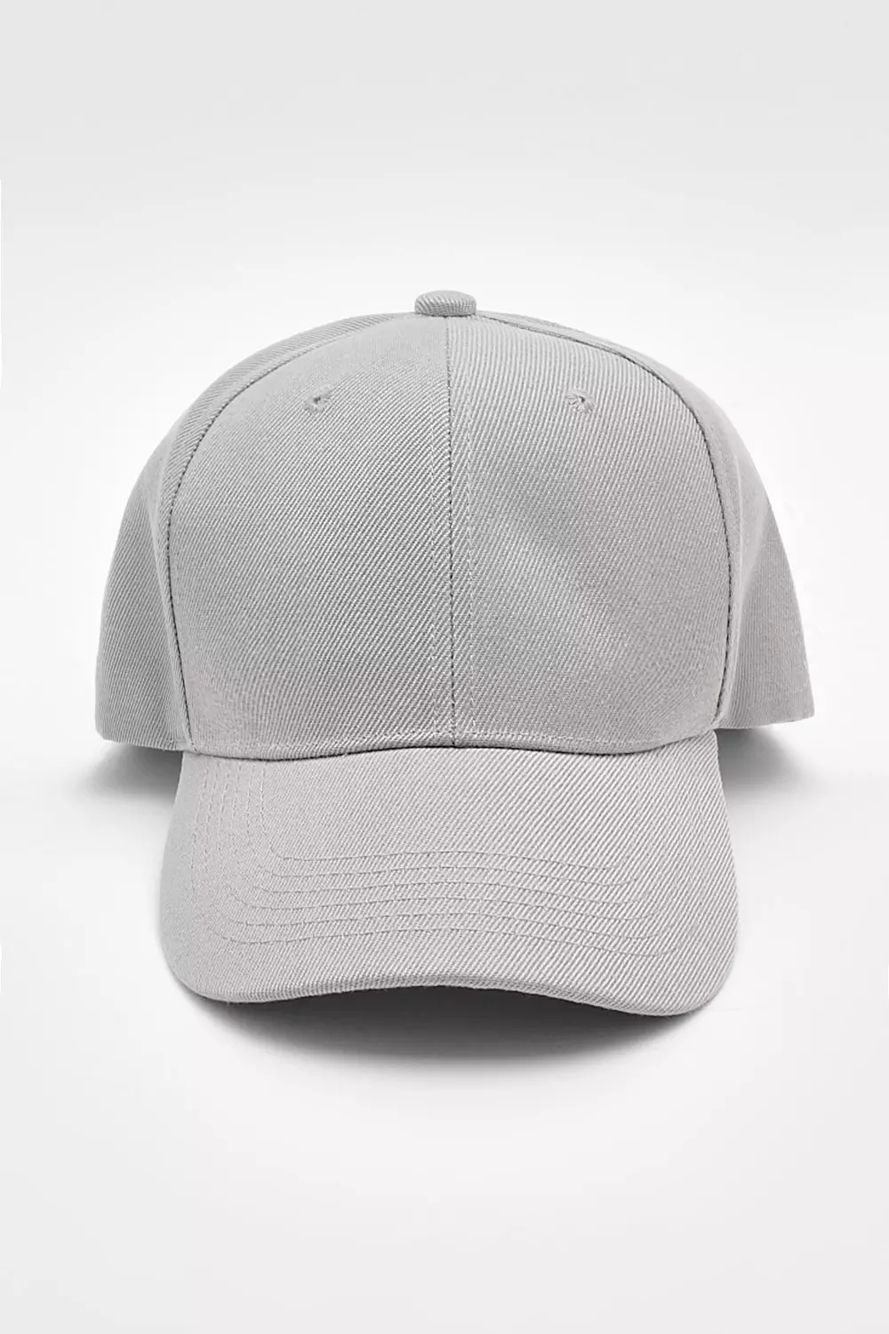 Plain Light Grey Baseball Cap alternative image