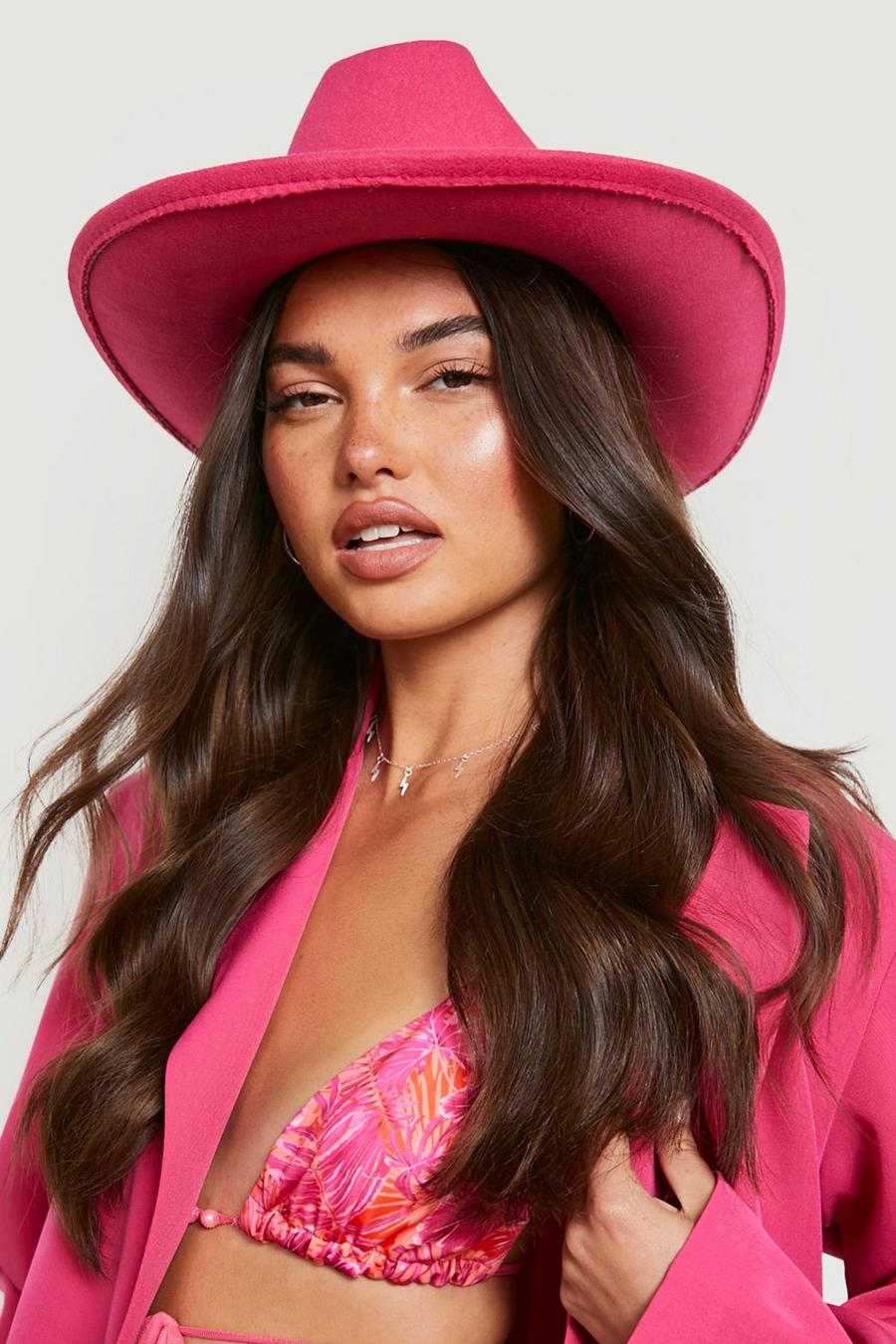 Cappello da cowgirl rosa, Pink image number 1