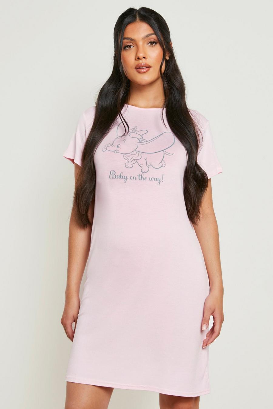 Umstandsmode Nachthemd mit lizenziertem Dumbo-Print, Pink rose image number 1
