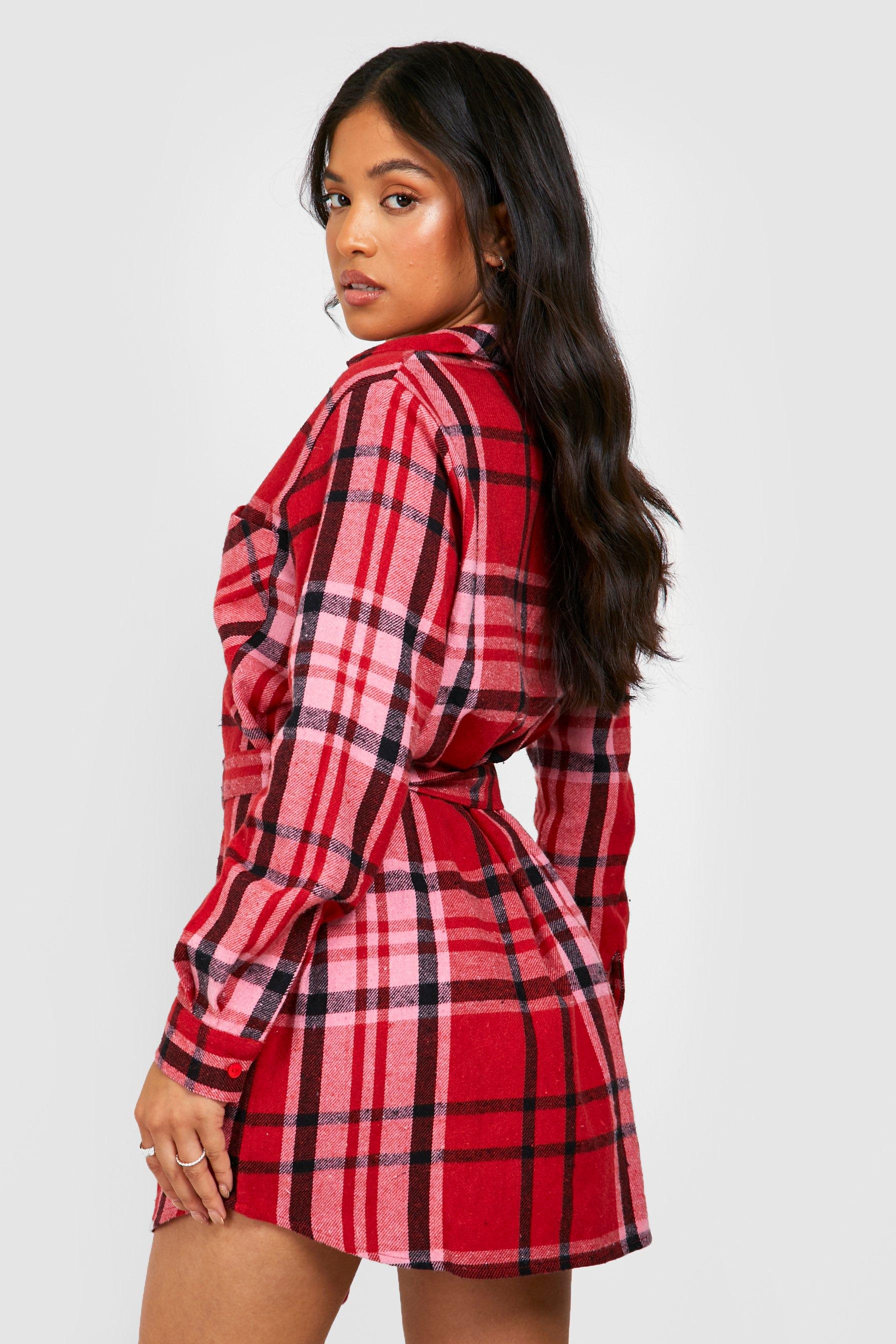 Petite oversized best sale shirt dress