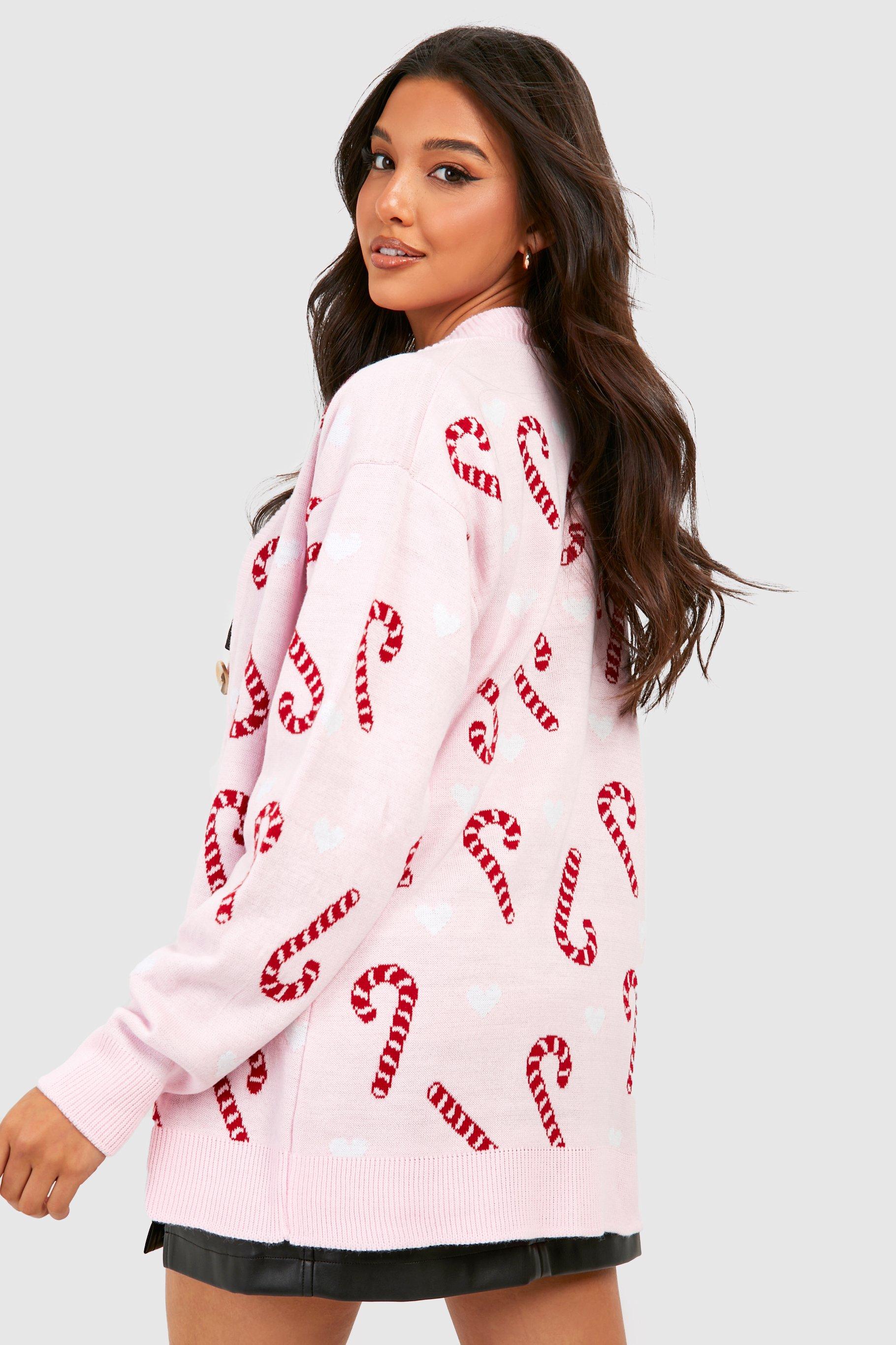 Candy Cane Christmas Cardigan