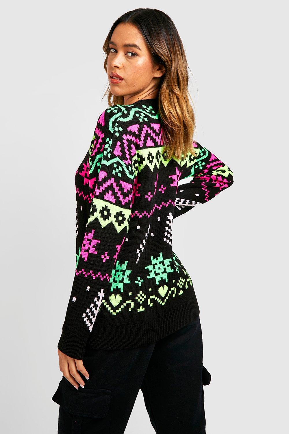 Neon shop christmas sweater