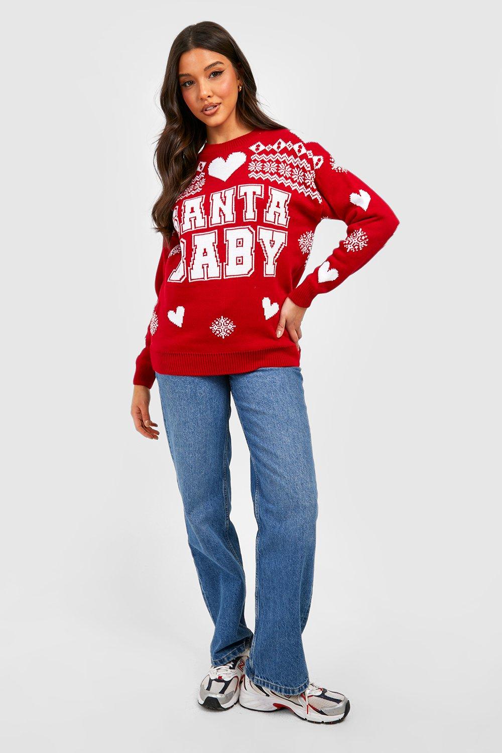 Boohoo santa best sale baby jumper