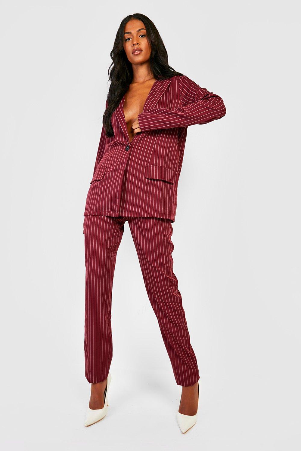 Pinstripe dress 2024 pants womens