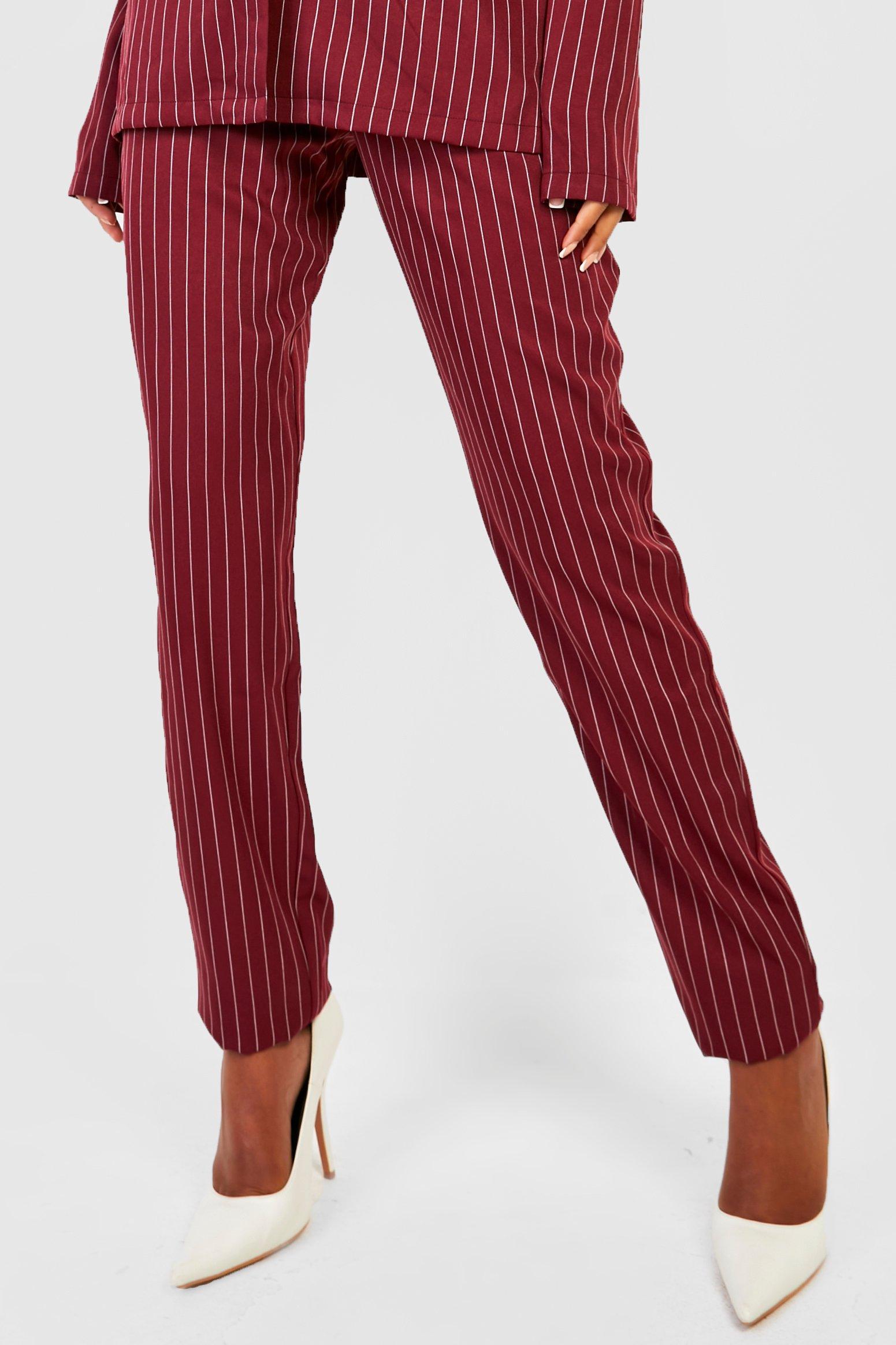 Burgundy dress pants clearance womens