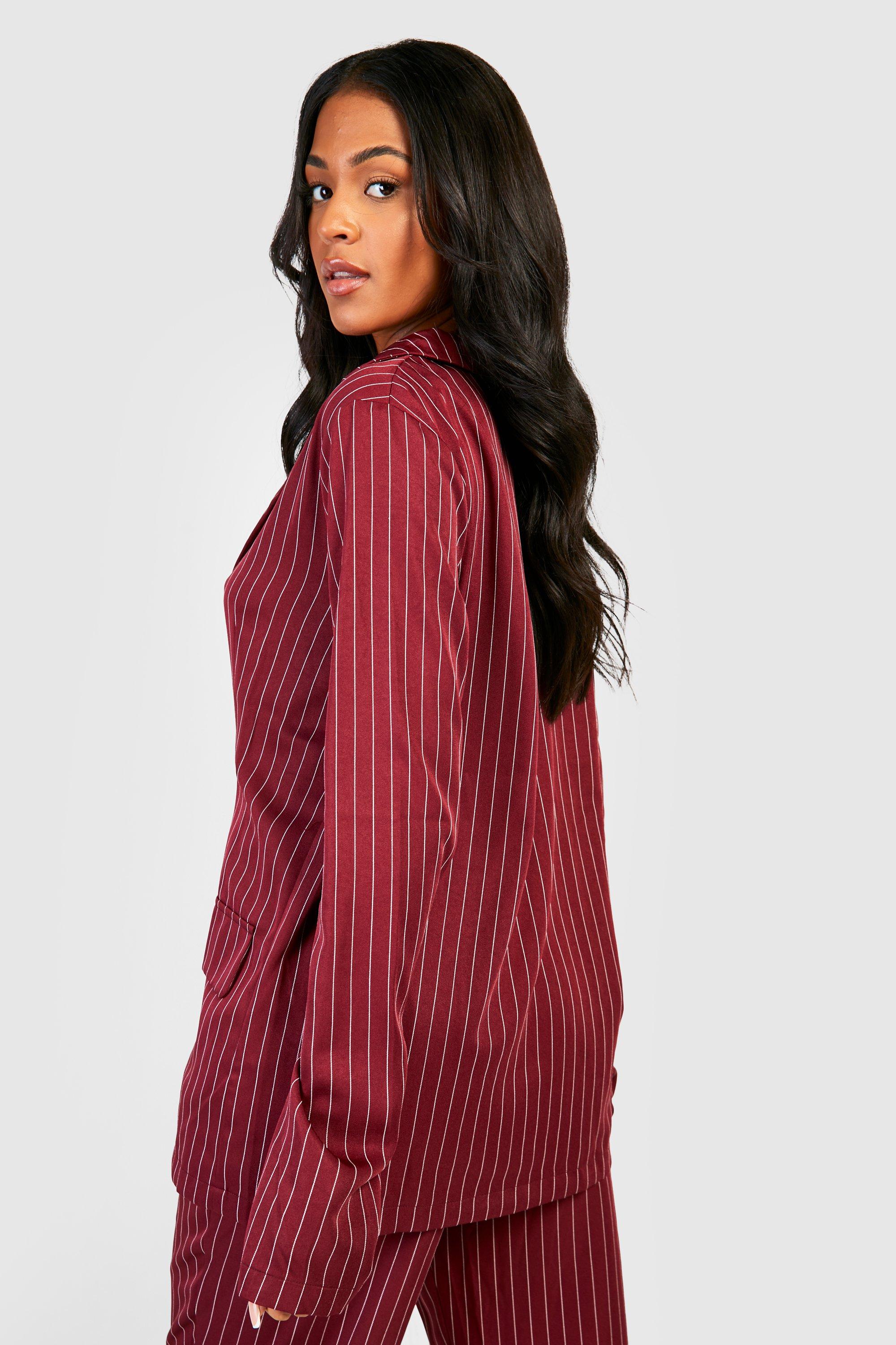 Tall Pinstripe Tailored Blazer | boohoo USA