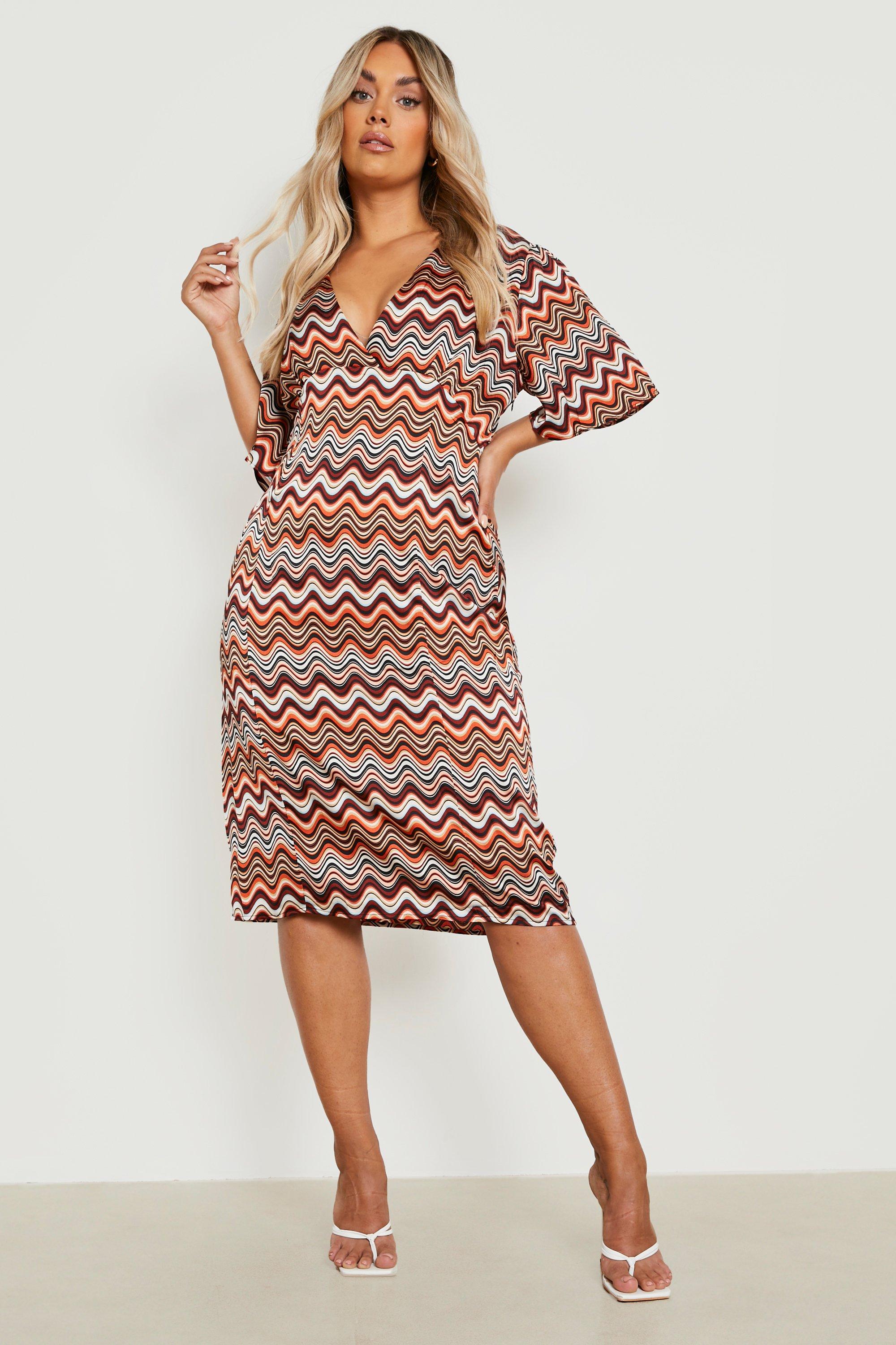 zig zag print dress