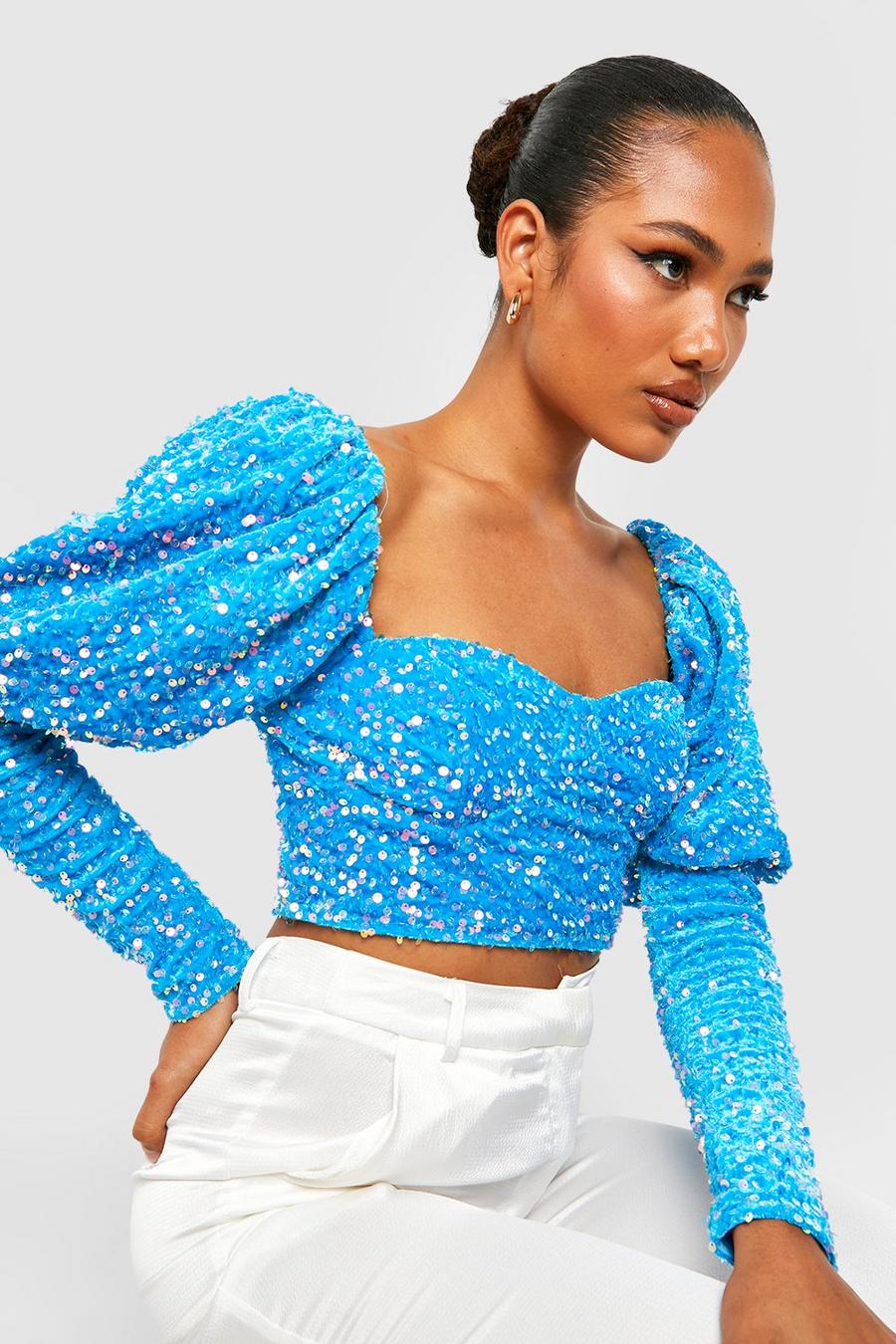 Sequin Tops for Women | Glitter & Sparkly Tops | boohoo Canada