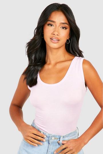 Pink Petite Basic Tank Top