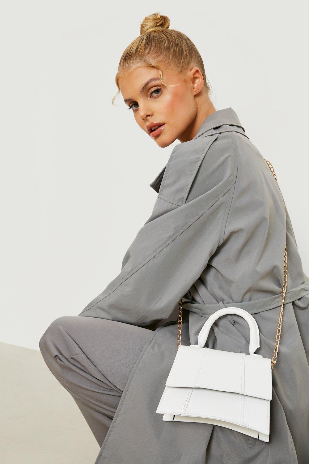 White on sale bag boohoo