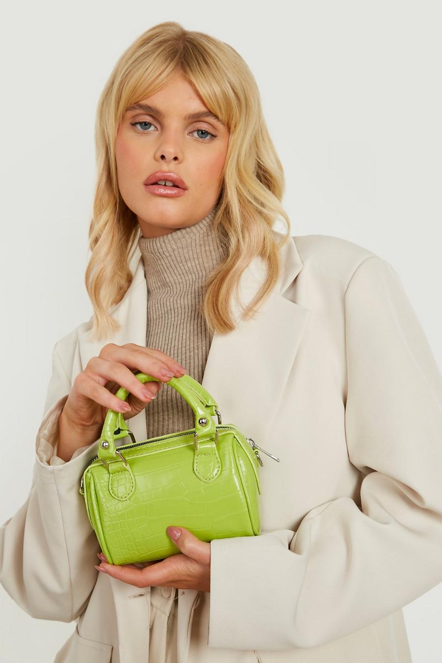 Lime grün Croc Mini Bowling Bag 