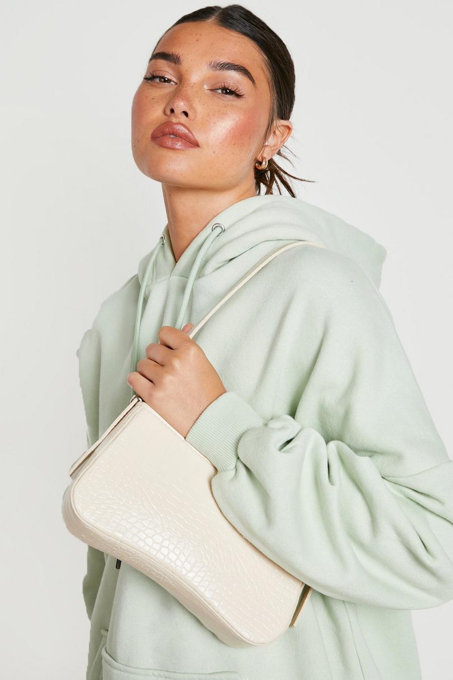 Cream Curve Shoulder Bag  image number 1