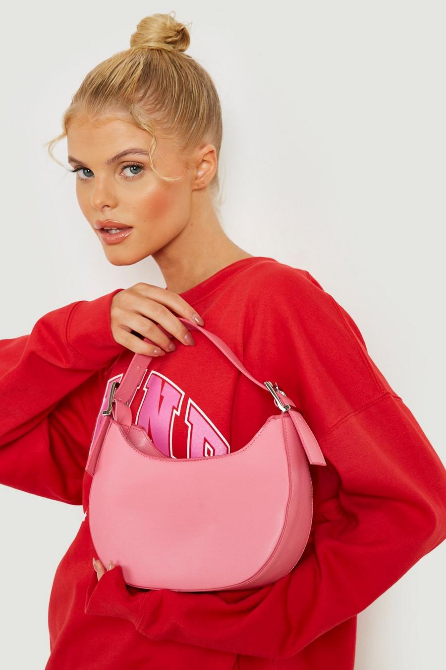 Pink Handväska med struktur image number 1