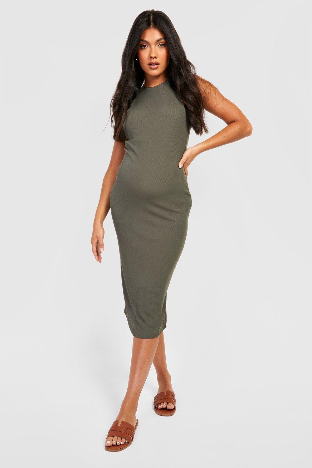 Boohoo shop khaki dress