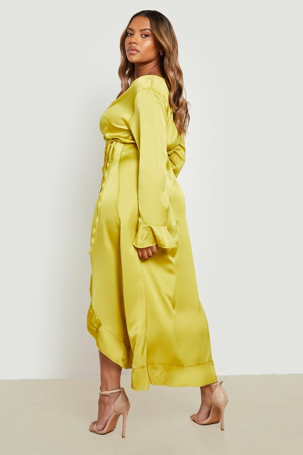 Plus Ruffle Wrap Dress | boohoo