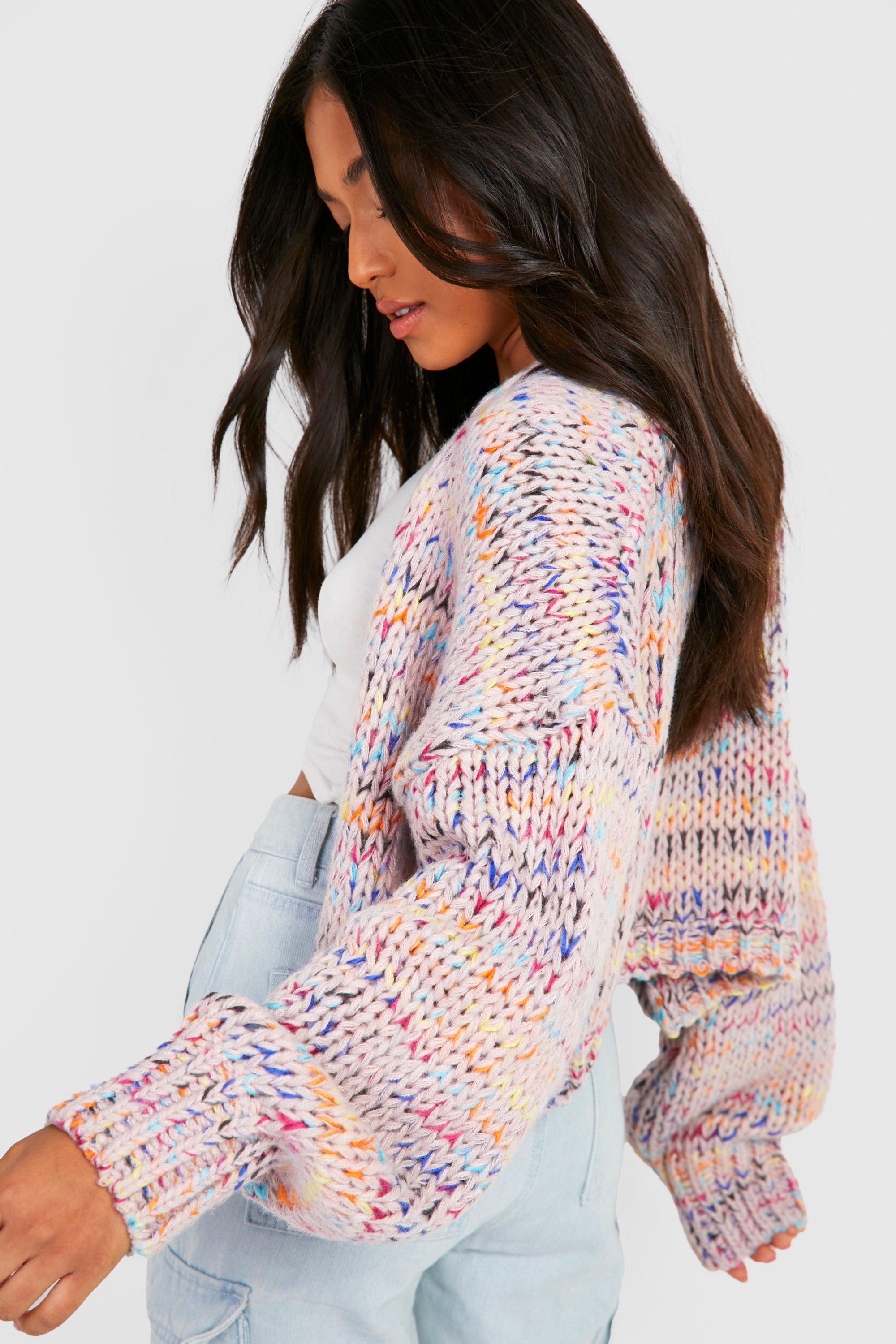 Multi colored outlet cardigan sweater