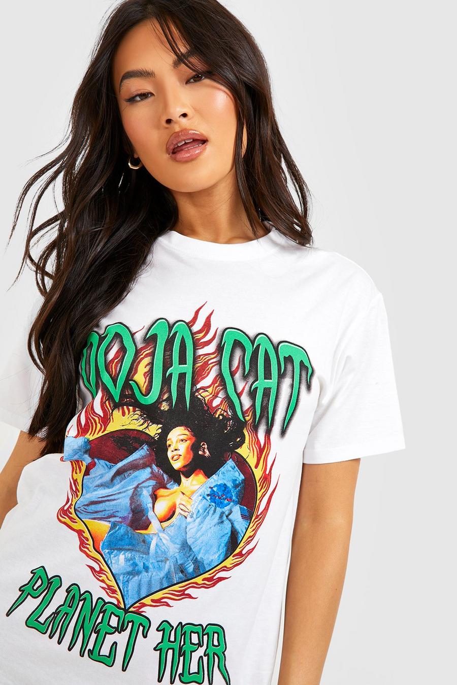 T-shirt oversize ufficiale Doja Cat - Planet Her, White image number 1