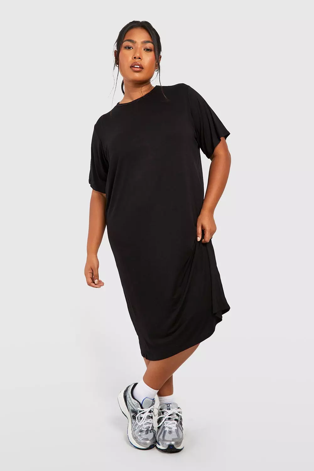 Plus size t 2024 shirt midi dress