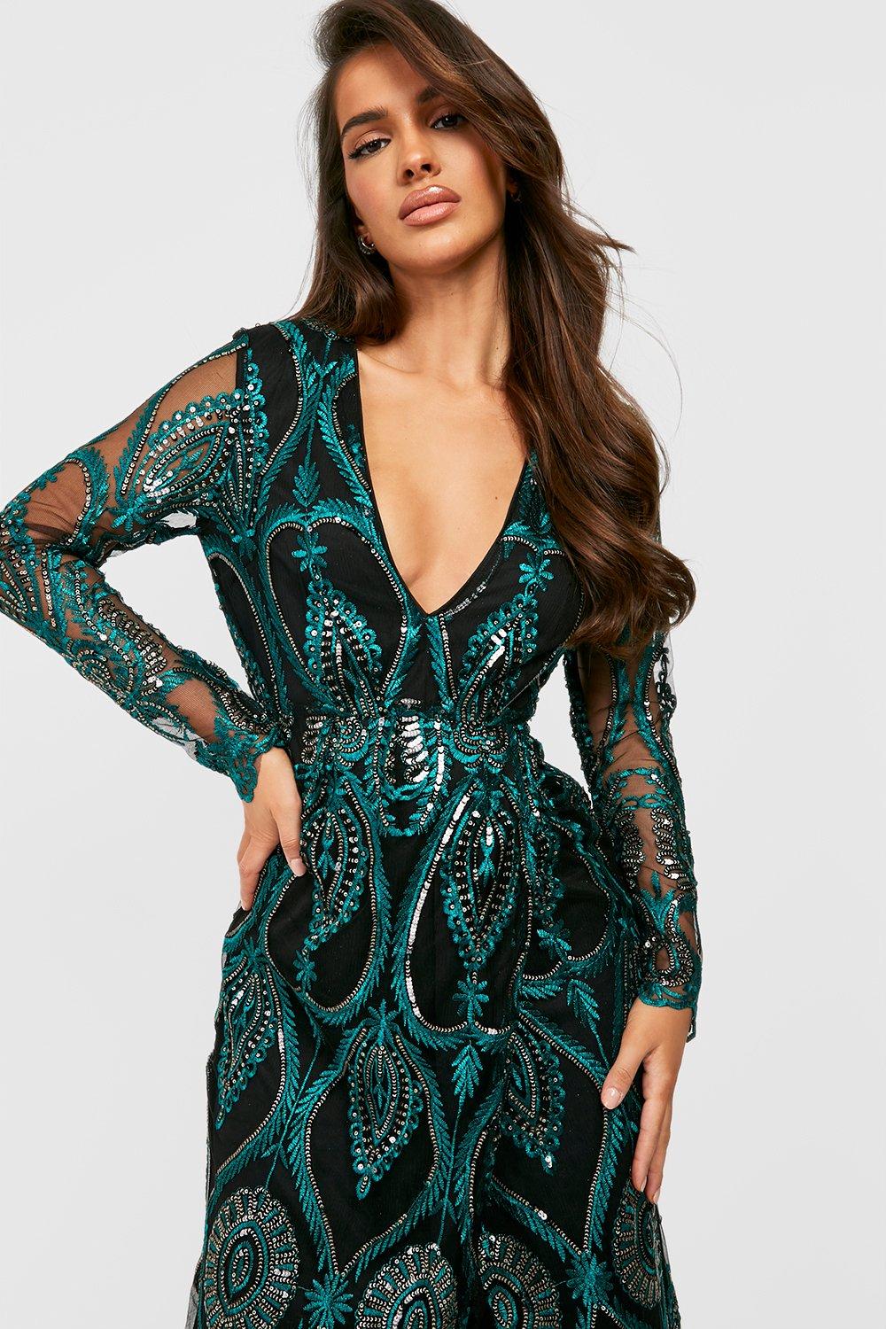 Boohoo hotsell robe soiree