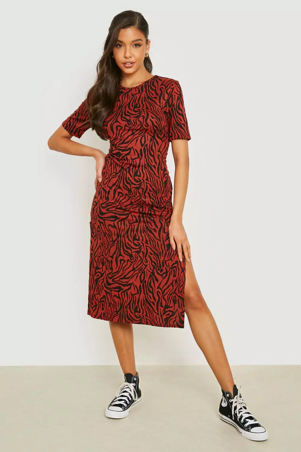 Rust t shirt clearance dress