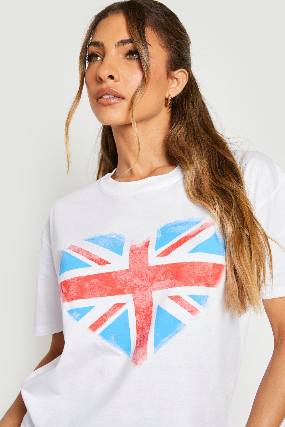 union jack t shirt ladies