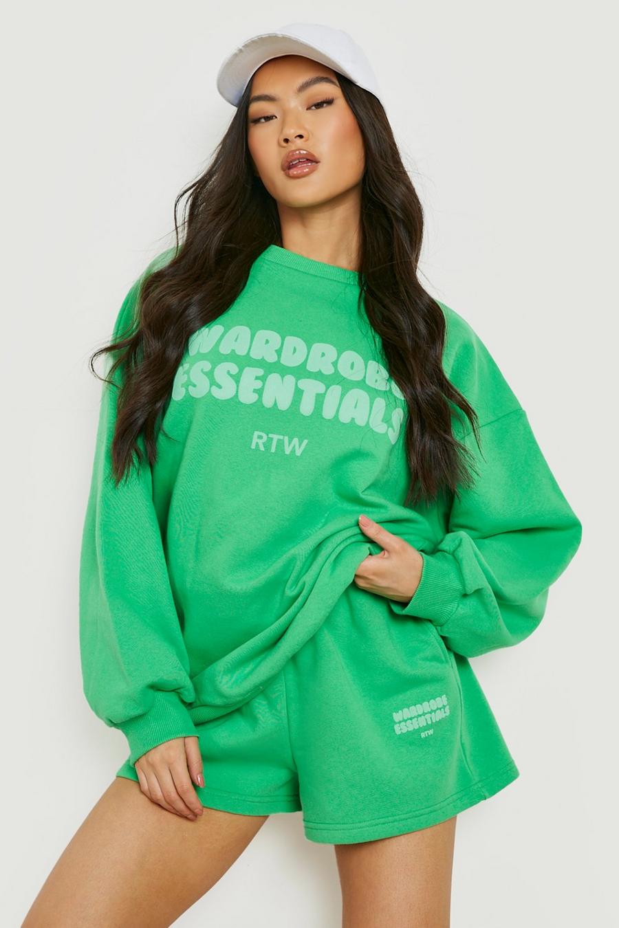Green Wardrobe Essentials Short Tracksuit  image number 1