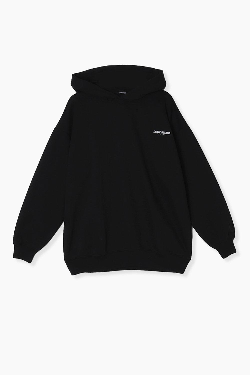 Boohoo on sale black hoodie