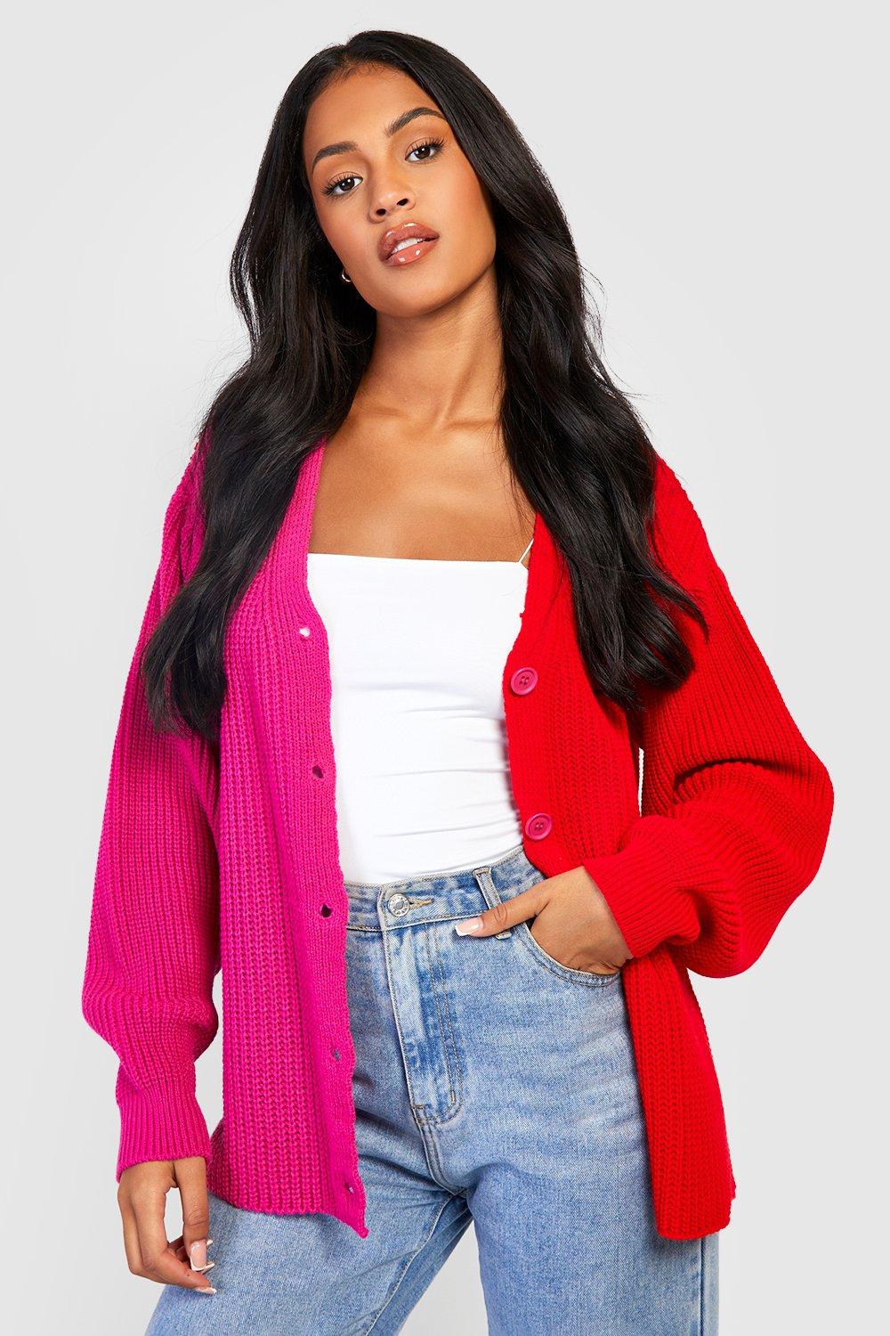 Boohoo hot sale pink cardigan