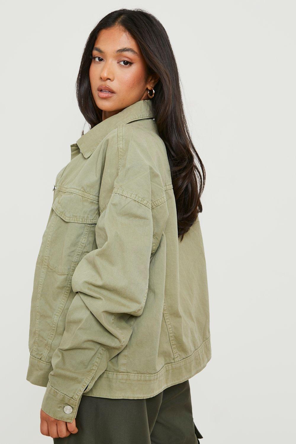 Petite Twill Utility Jacket