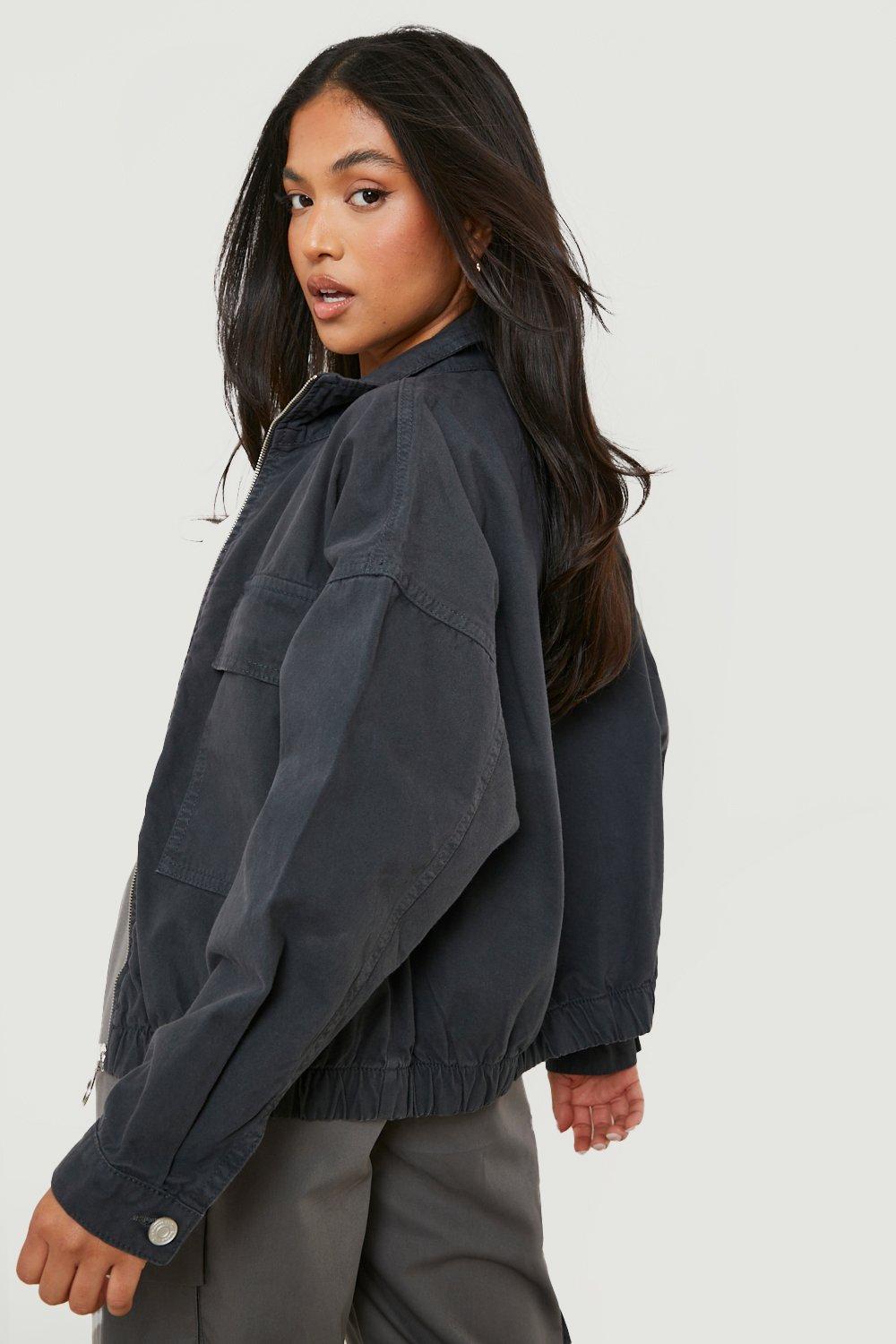 Petite Twill Utility Jacket