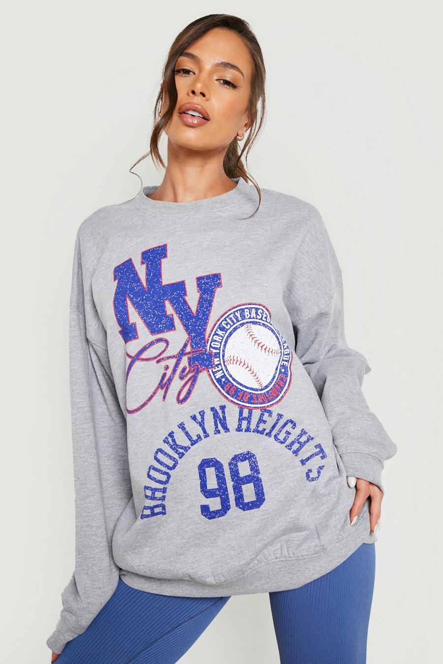 Grey Womens Clothing Jumpers and knitwear Jumpers Moncler Synthetic Slogan Print Sweatshirt in Grey 