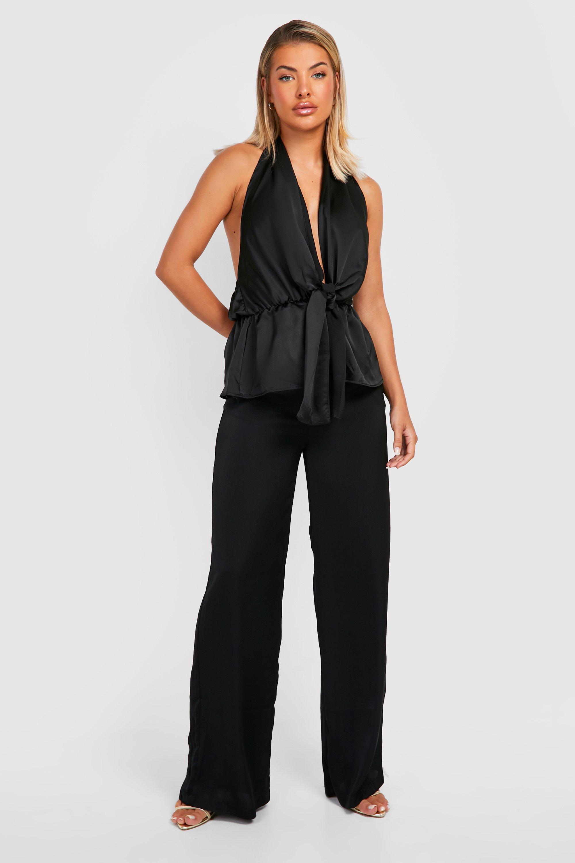 York Peplum High Neck Top With Sheer Sweetheart Neckline in
