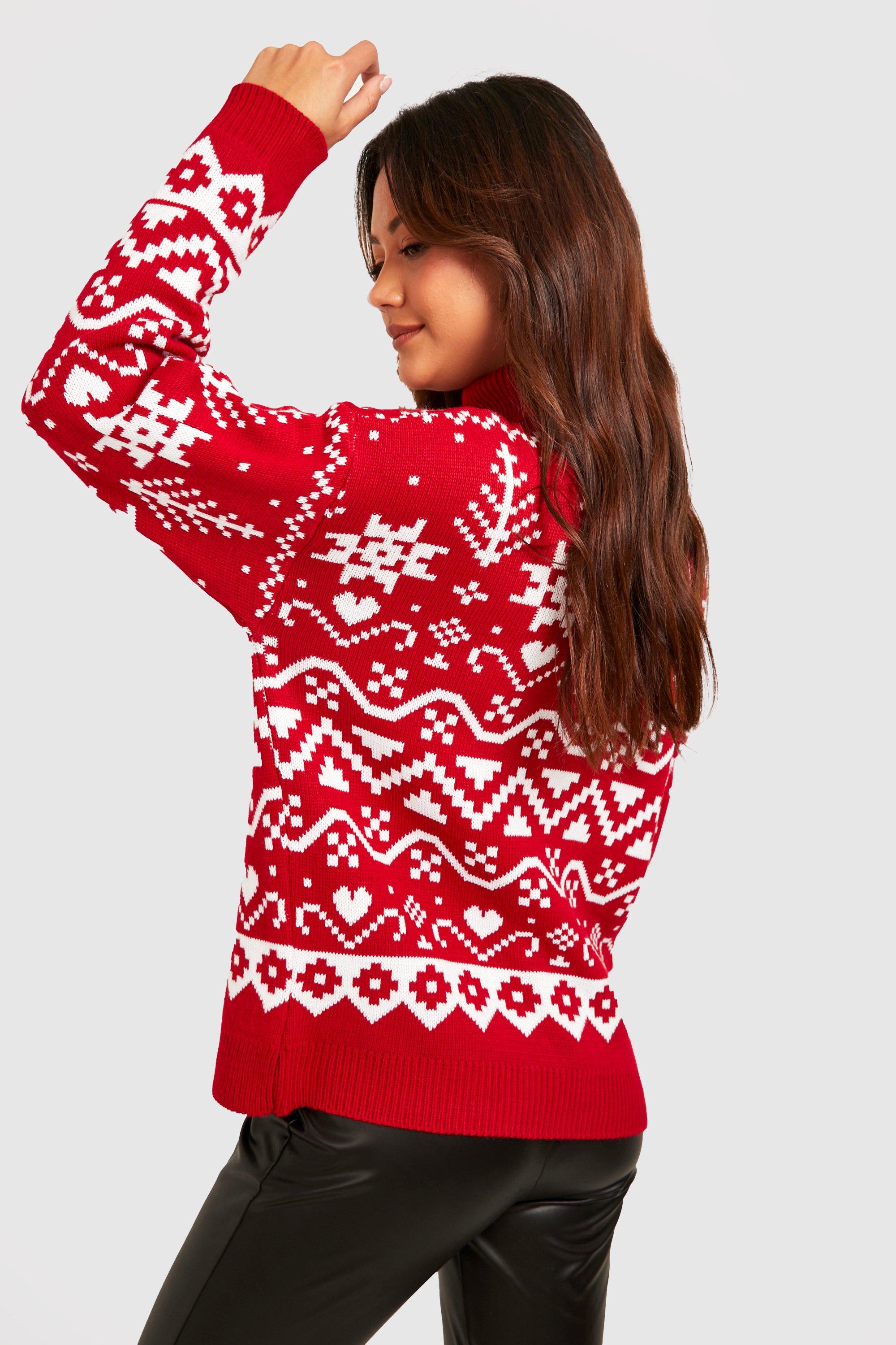 Womens 2024 christmas turtleneck