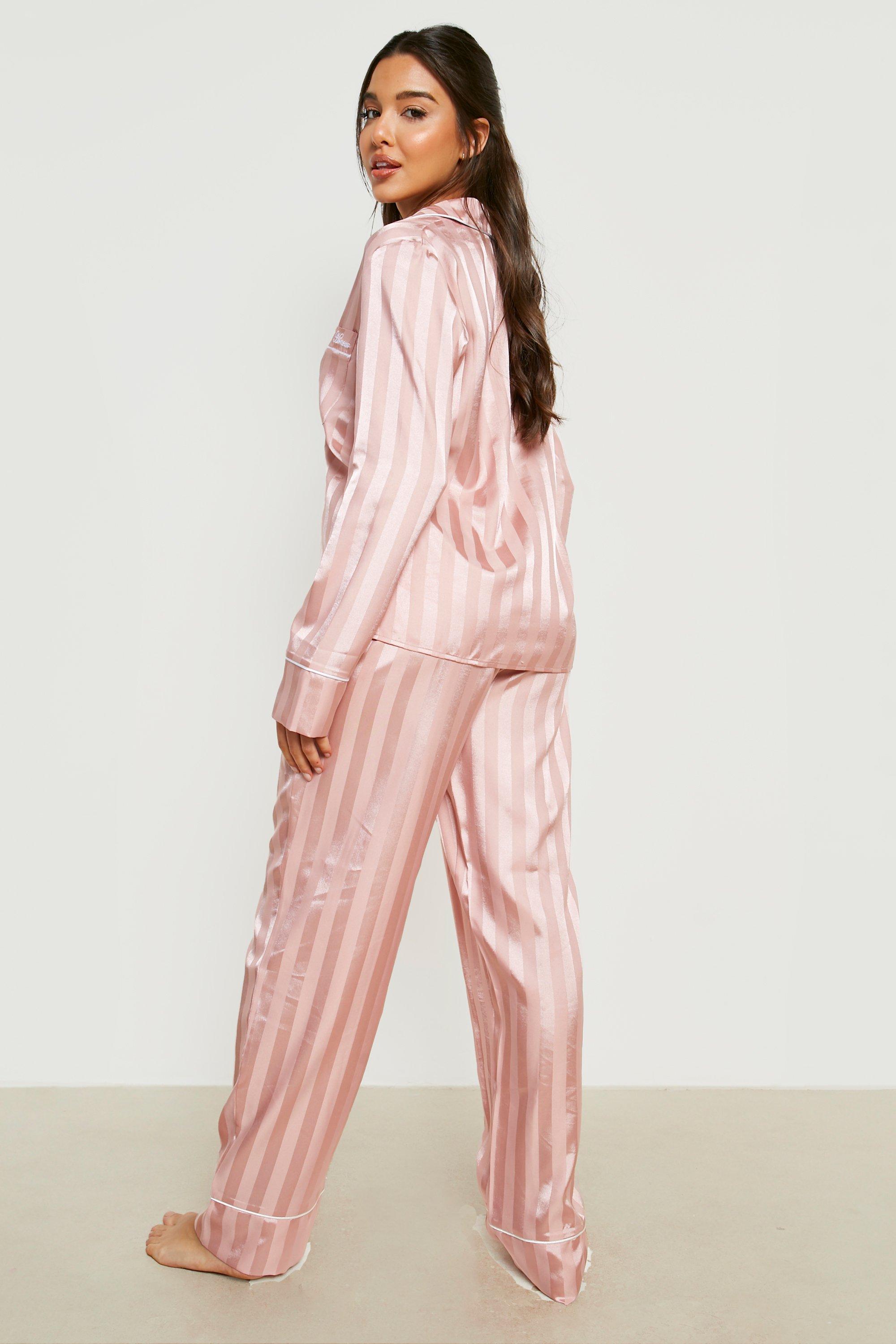 Tall Jacquard Satin Pj Pants Set