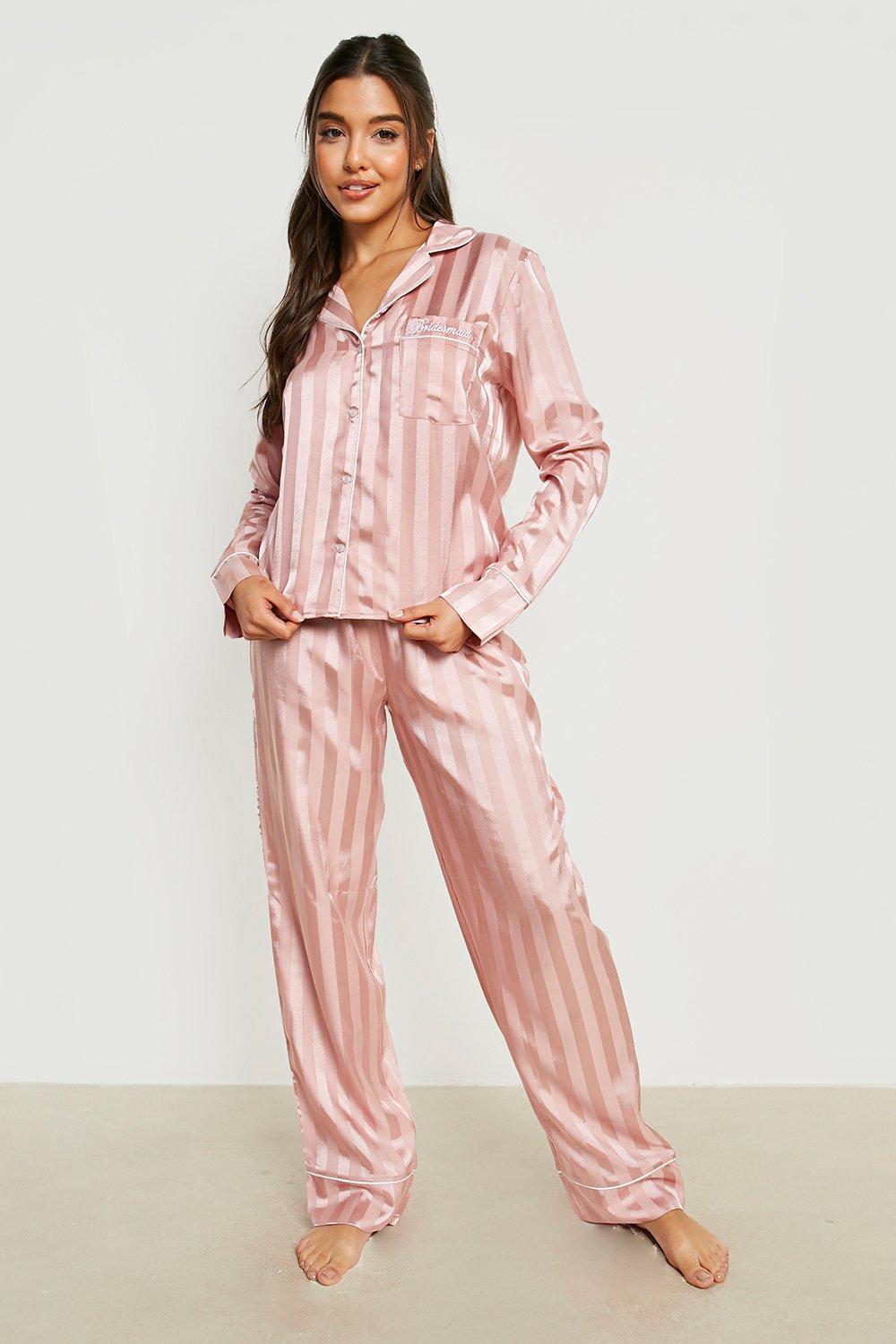 Tall Jacquard Satin Pj Pants Set