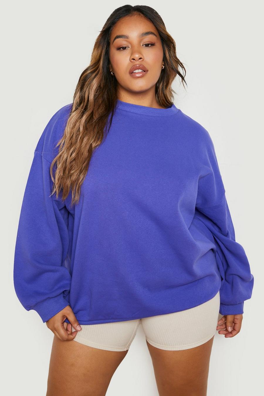 Purple Plus Basic Oversized Sweatshirt image number 1