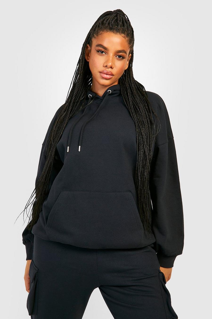 Black Plus Basic Oversize hoodie  image number 1