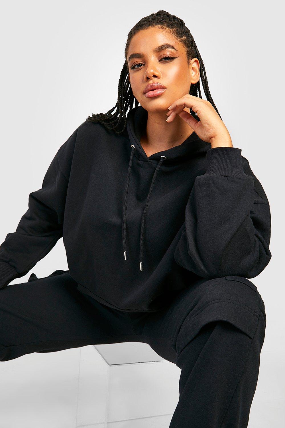 Daisy Street Active Plus oversized hoodie and sweatpants set with