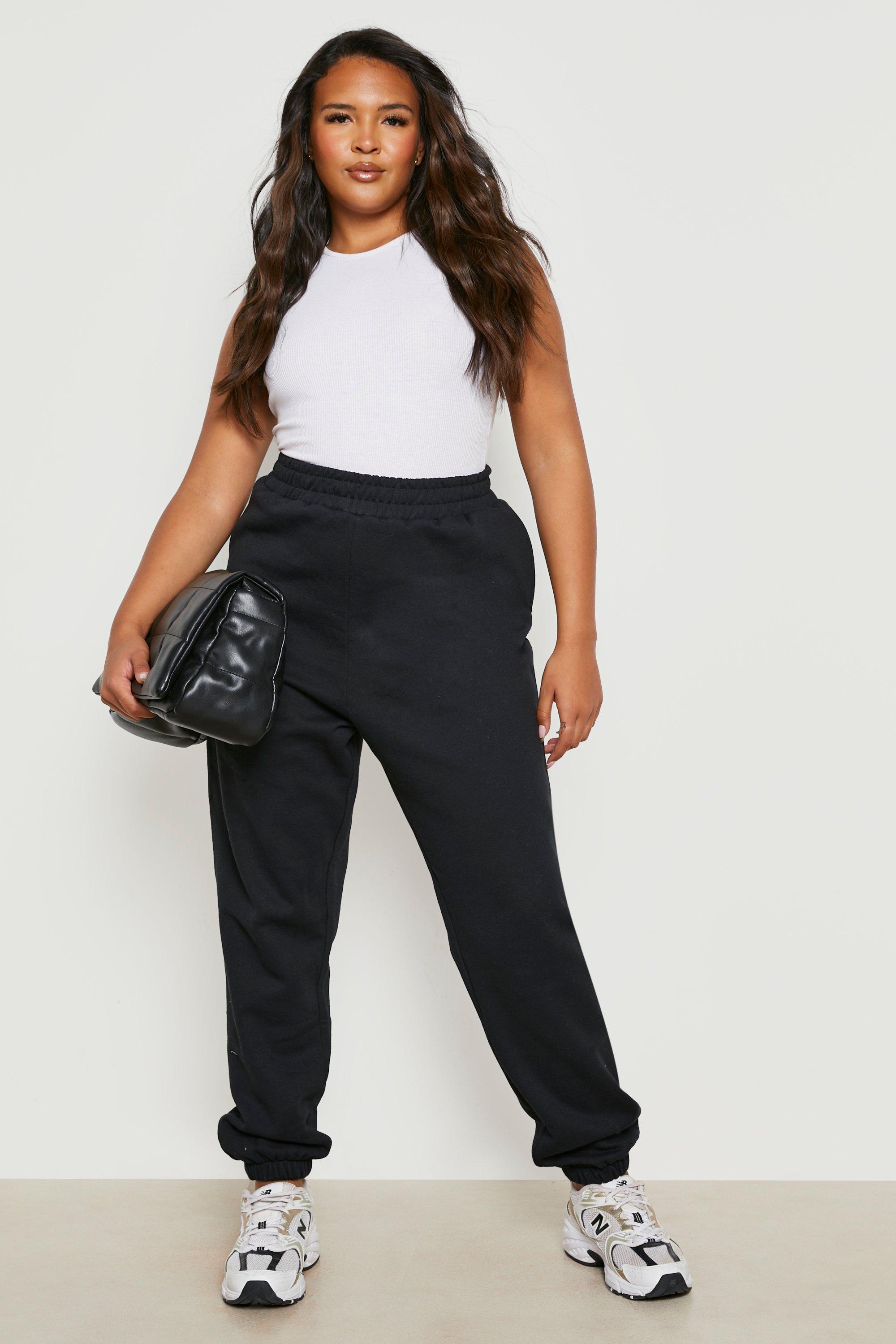 Plus Basic Cuffed Hem Joggers