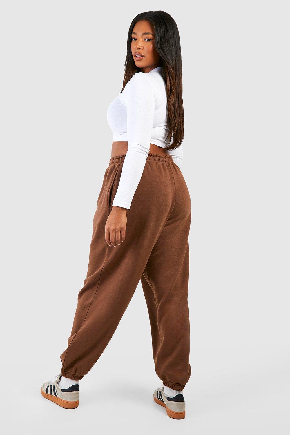 Plus Basic Cuffed Hem Joggers